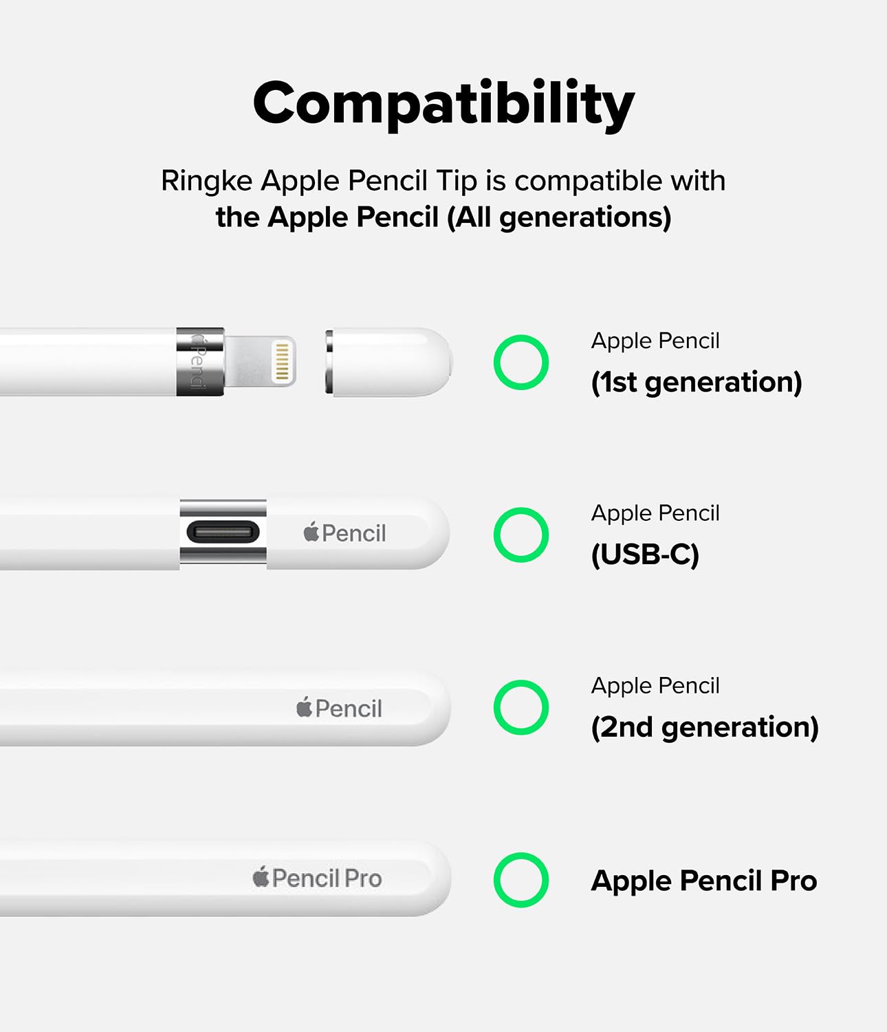Amazon.com: Ringke Apple Pencil Tips [3 Pack/Replacements for All