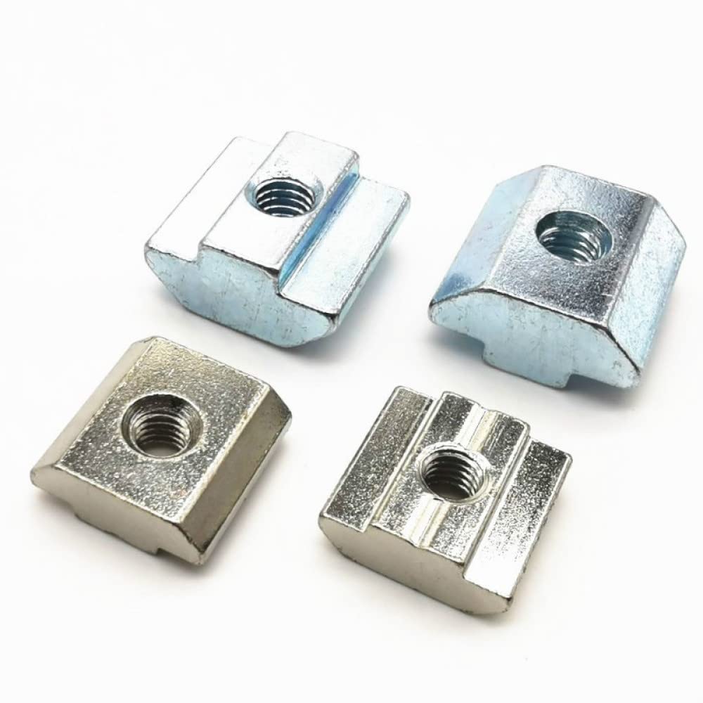 t Track nut Blocks. T Track Sliding Nut,Sliding T-nut Threaded,Sliding T-Nut 5/10Pcs M3 to M10 T Block Square T-Track Nuts ，Sliding Hammer Nut for Fastener Aluminum Profile 2020 3030 4040 4545 Hammer