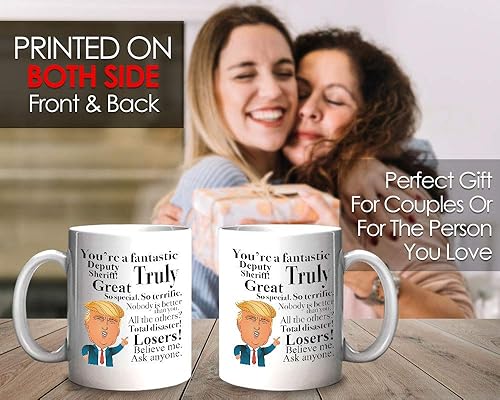 Miniatura 5 de Taza de café del sheriff, taza de café conservadora presente para unidades de aplicación de la ley