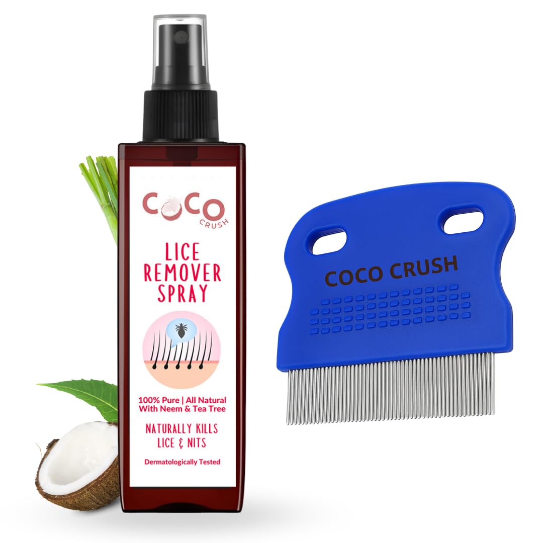 Ultra Precision Lice Treatment Spray Combo | Neem, Coconut & Tea Tree Oil Herbal Blend | 0.15mm Fine Tooth Nit Comb | Safe, Effective & Non-Toxic Lice Removal for All Ages (50ML)-image-30