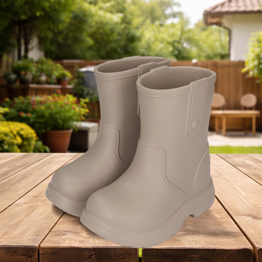 Kinder Gummistiefel aus EVA leicht, wasserdicht & rutschfest, mit Einlegesohle, 22/23–34/35