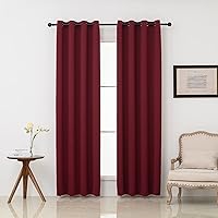 Vista 41 de Pickluc - Paneles de cortinas opacas con ojales, cortinas para bloquear la luz para el dormitorio, aisladas térmicamente, reducción de ruido