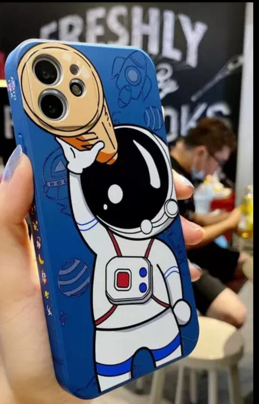 Clear Astronaut Phone Case Cute Astronaut Cartoon IPhone Case CREAMCY Clear Astronaut Phone Case Cute Astronaut Cartoon IPhone Case CREAMCY