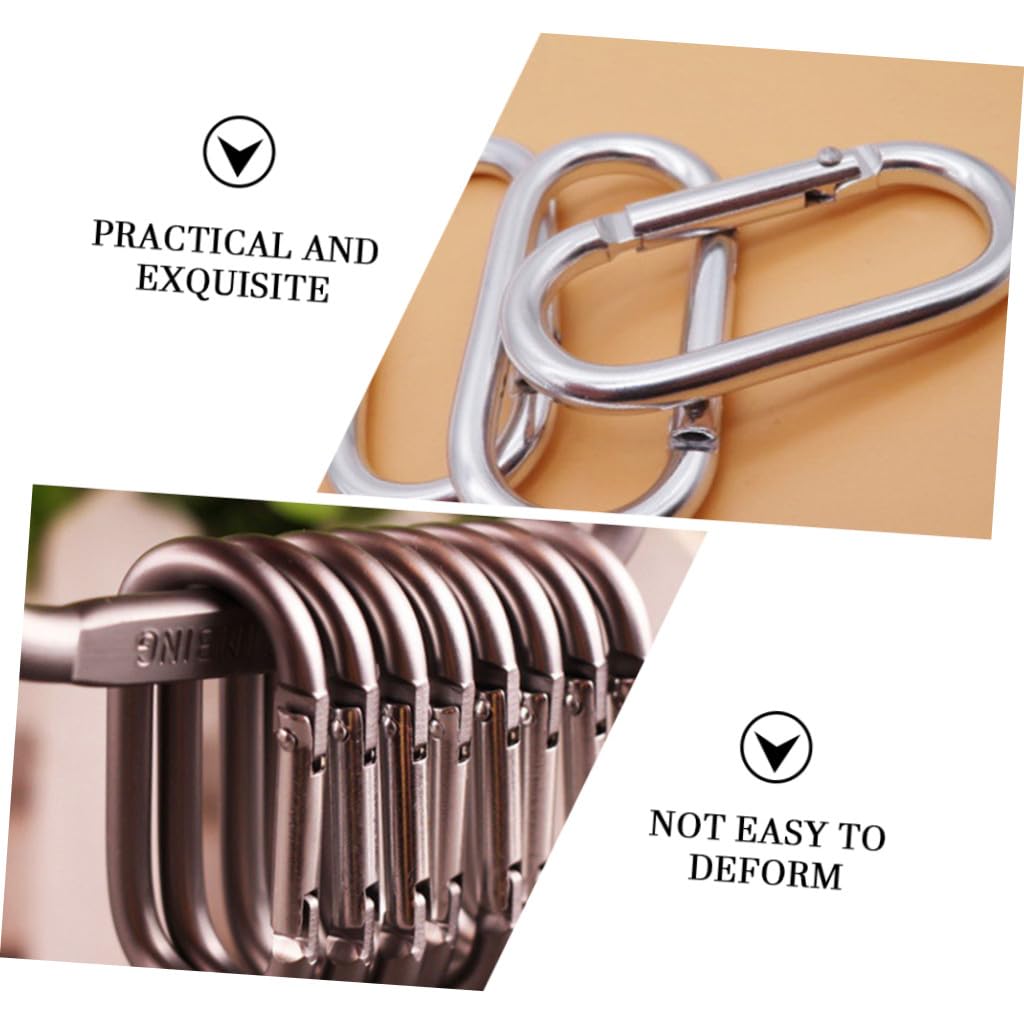 Kisangel Hebillas De Aluminio Multifuncionales para Mochilas Clips Portátiles para Botellas Y Accesorios De Senderismo Camping Y Actividades