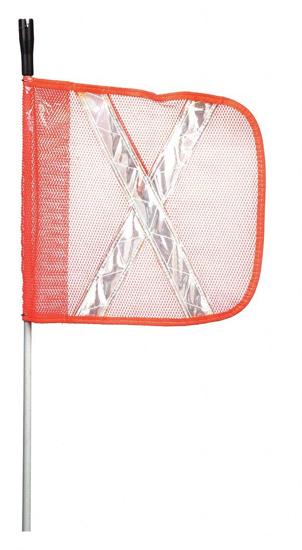 Warning Whip, HD, 5 Ft, X Flag and Socket