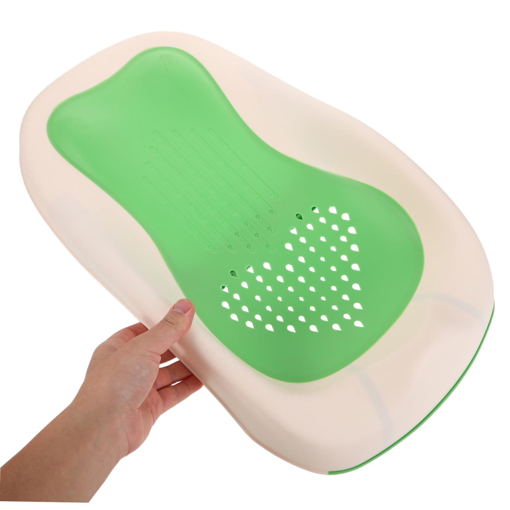 Asiento de Baño para Niño Portátil, Reclinable, Pp Tpe, Verde Claro