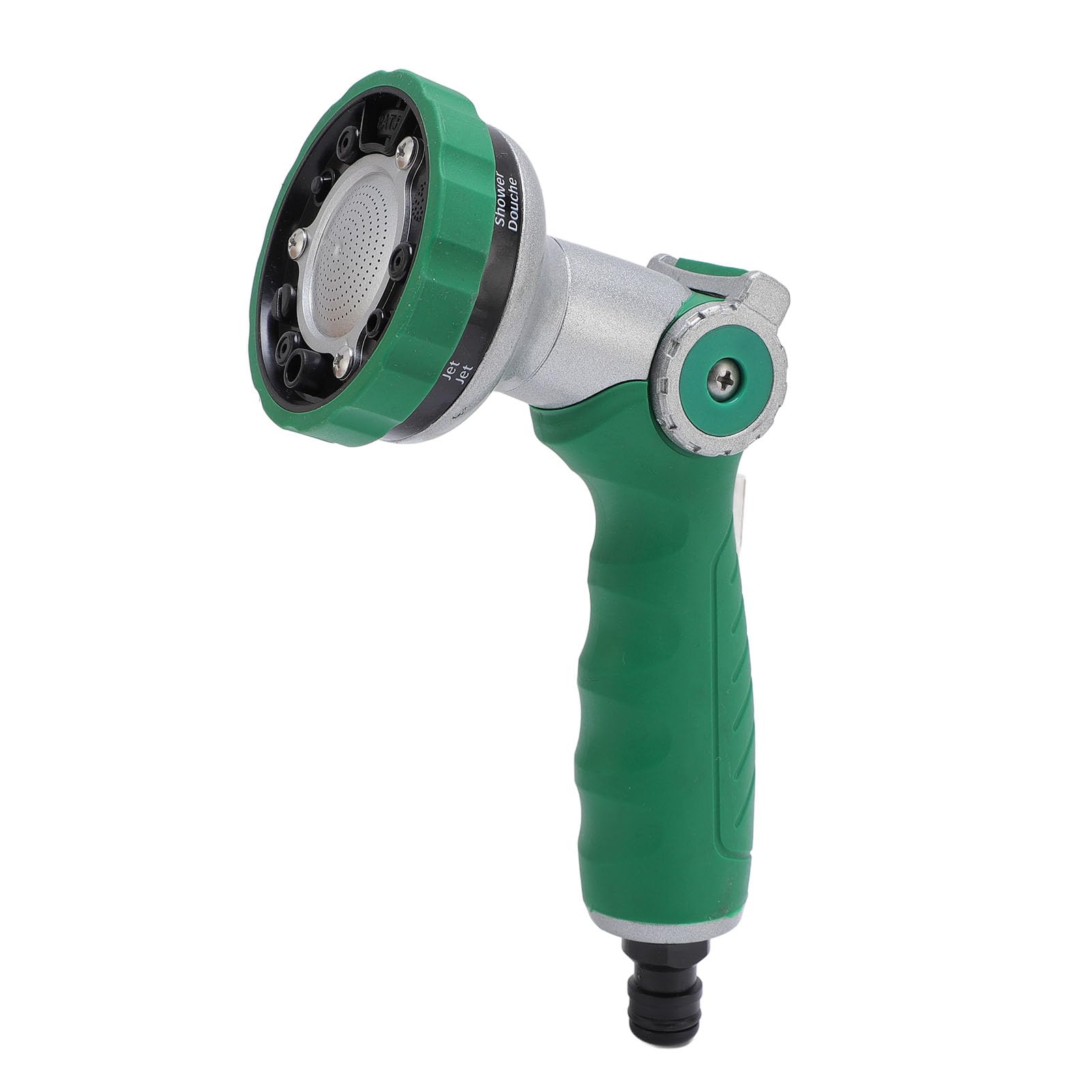 Garden Hose Nozzle, ABS Water Spray Nozzle with 6 Adjustable Patterns, Ergonomic Grip, High Pressure Handheld Water Hose Sprayer, for Plants Cars Pets
