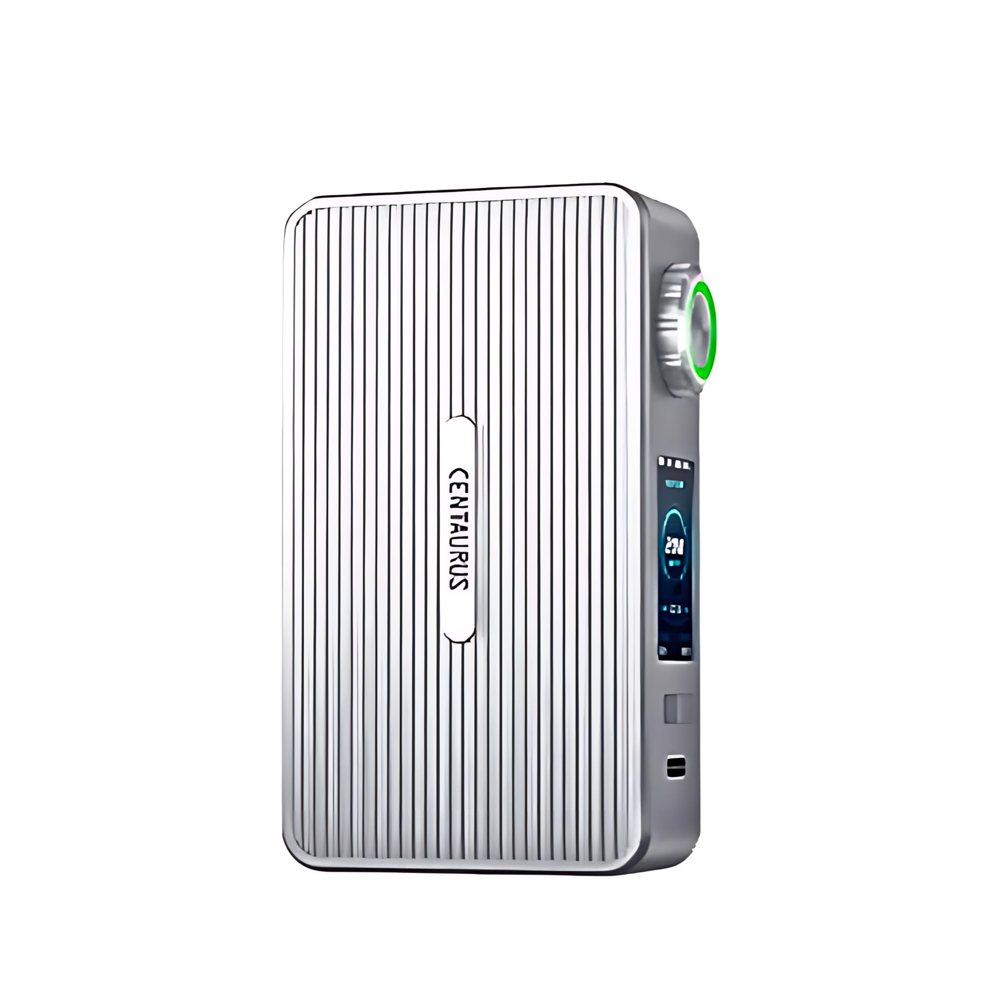 LOST VAPE Centaurs M200 Box Mod - [Requires 2 x 18650 Battery - Sold Separately] Threaded 510 Connection, 200w Max Output, USB Type-C Charging, No Nicotine (Platinum)