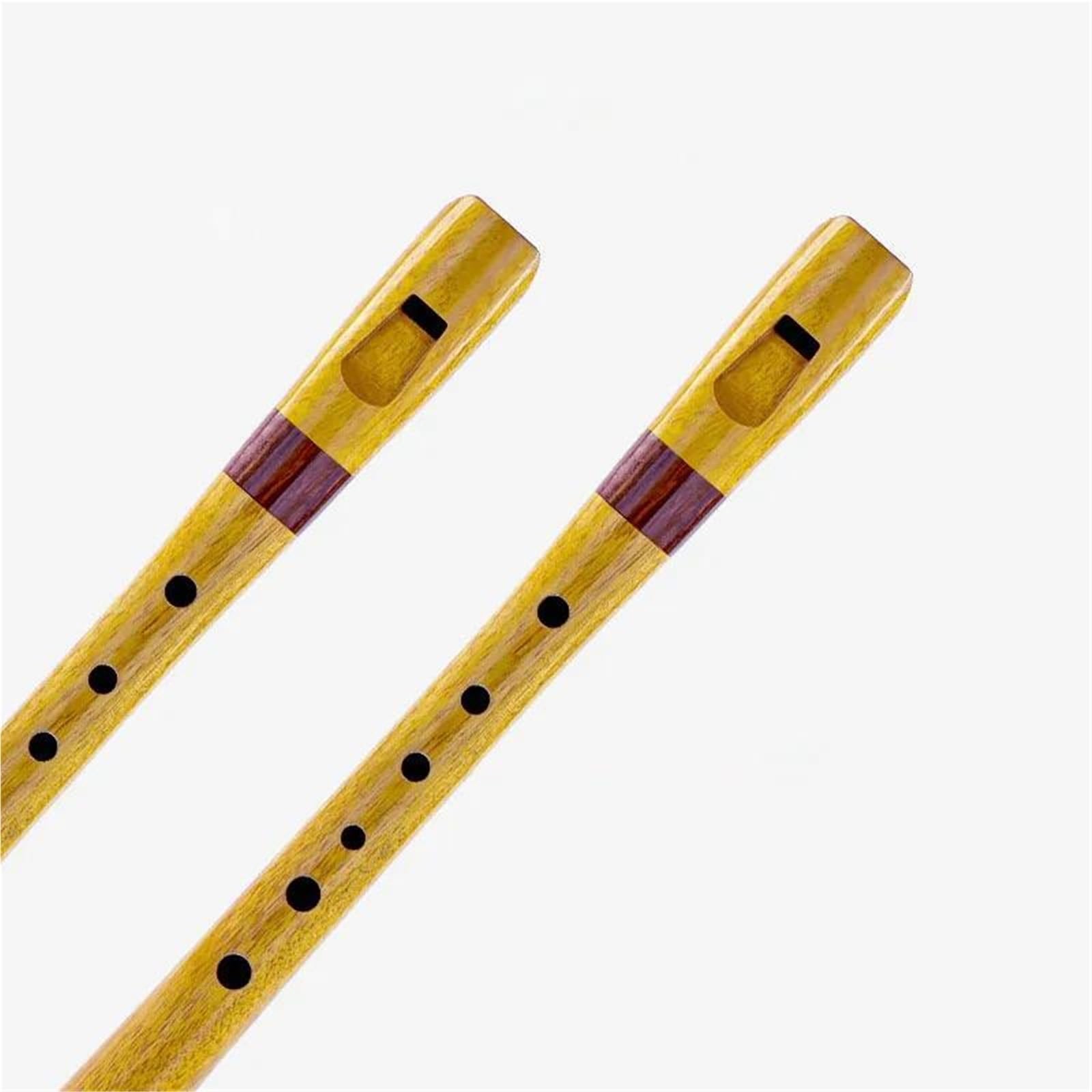 Blockflöte Musikinstrumente Hölzerner 7-Loch G/F-Tastenrekorder Tragbar | Erzeugt klare und resonante Töne für angenehmes Spielen.(F Key)