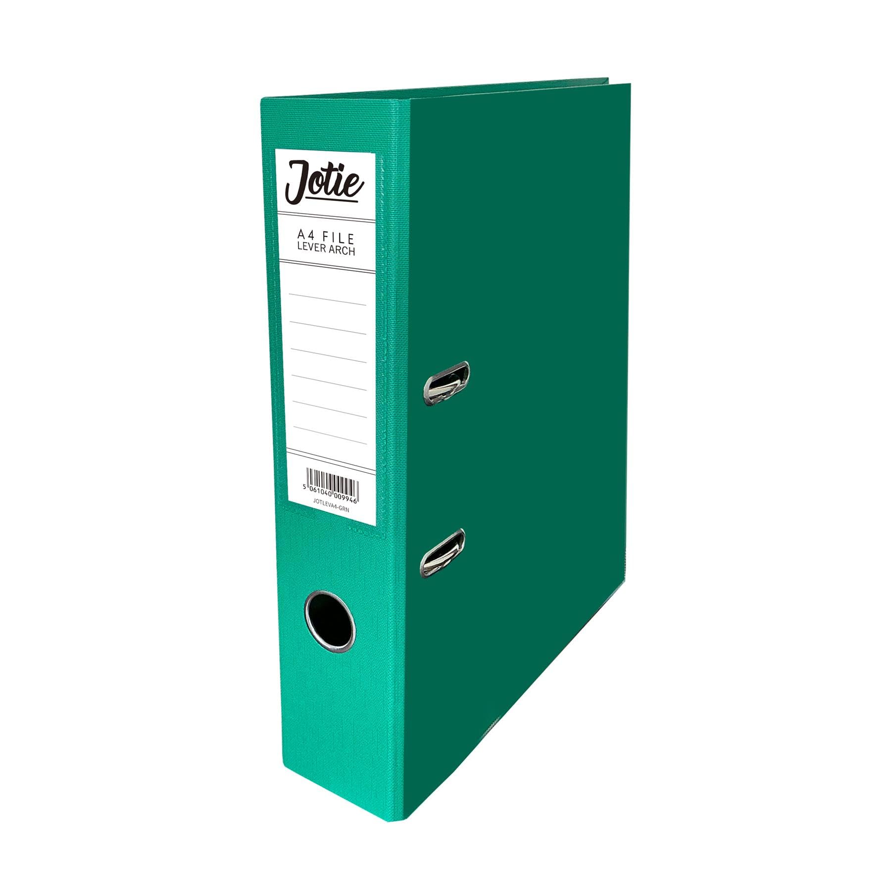 1 x Green A4 Lever Arch File for Paperwork A4 Folders with 70mm Spine, Thumb Ring & Elegant Anti-Spill Cover | Large Ring Binders | File Storage & Office Supplies Assorted Colours