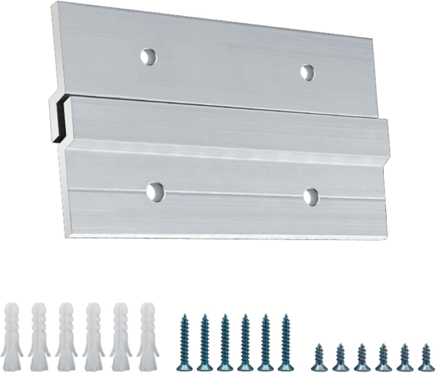 Cleat Picture Hanger Hardware Kit - 4 Pairs 2'' Aluminum Z Hanger Wall Mount Bracket Kit, Interlocking Z Clips for Hanging Wall Art, Mirrors, Panels, Cabinets, Whiteboards