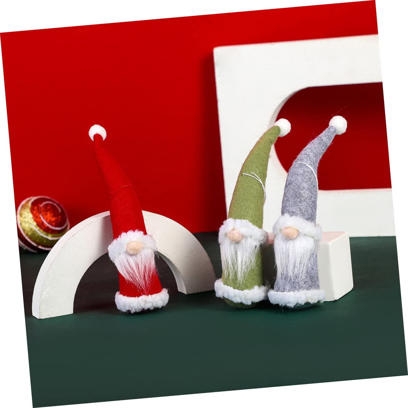 TOPBATHY 4 Set Di Ciondoli A Forma Di Per Albero Di Natale Adorabili Decorazioni Natalizie Per La Fotografia Di Feste in Casa 3 Pezzi * 4