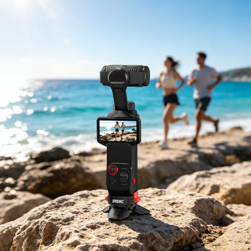 Per Insta360 Luna Ultra Mini treppiede, supporto da tavolo per fotocamera, staffa magnetica, staffa di ricarica Accessori in alluminio compatti da viaggio per vlog e action cam