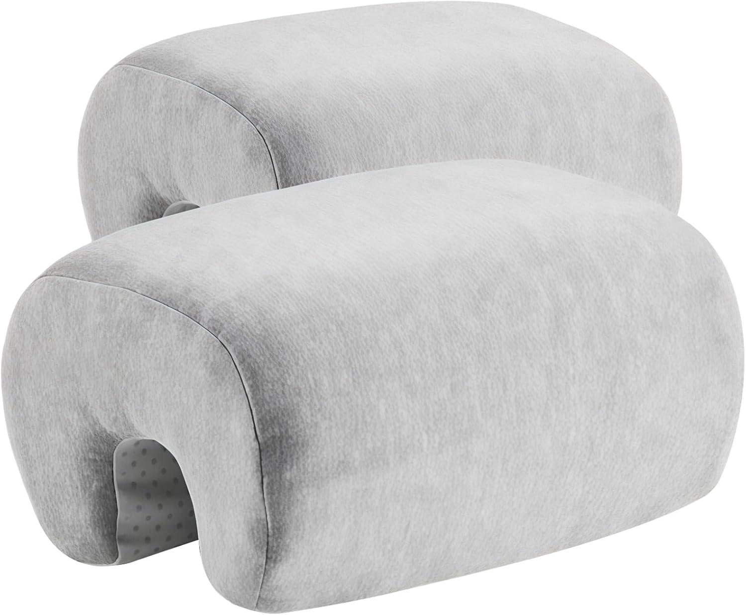 2 Pcs Office Chair Armrest Pads, Memory Foam Elbow Support, 7.9 x 5.7 x 3.9 in Ergonomic Design Arm Rest Heightening Pad, Non-Slip Bottom, Gray