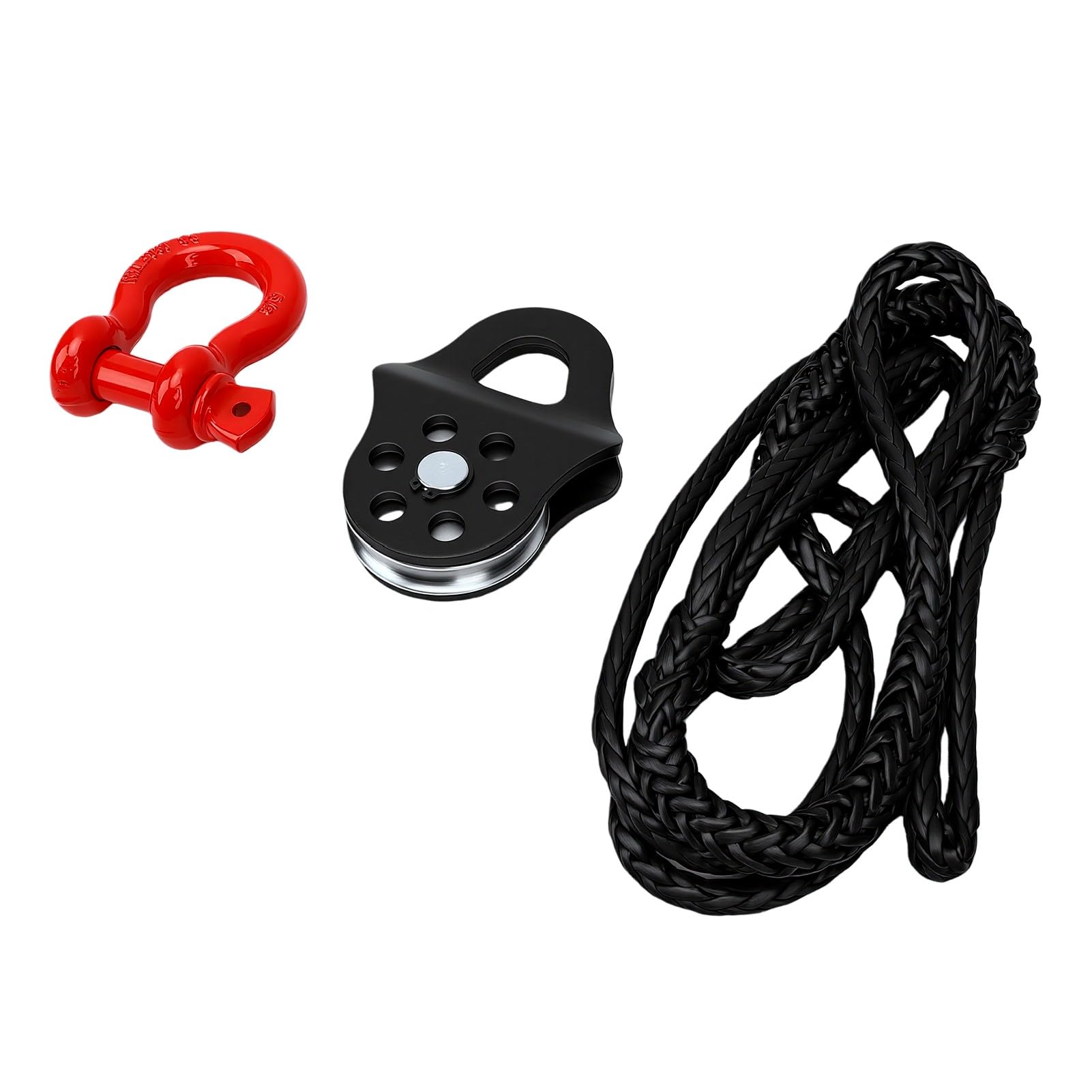 Kit de Récupération Tout Terrain Robuste avec Poulie de 6 Tonnes