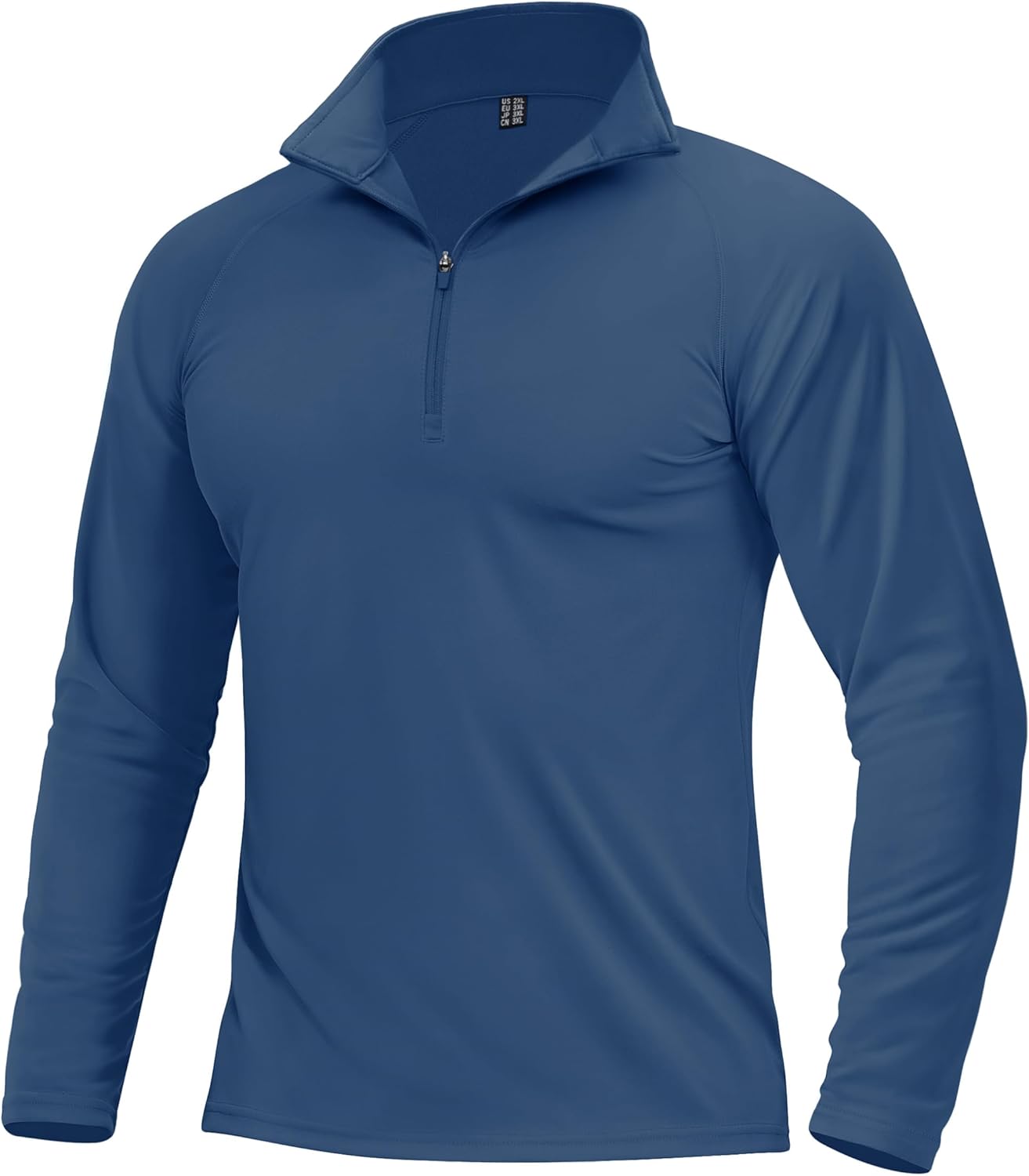 Boladeci Men's Quarter Zip Pullover Premium Fleece Lined Long Sleeve Golf Shirts Warm Hiking Shirts Lightweight Sweatshirts