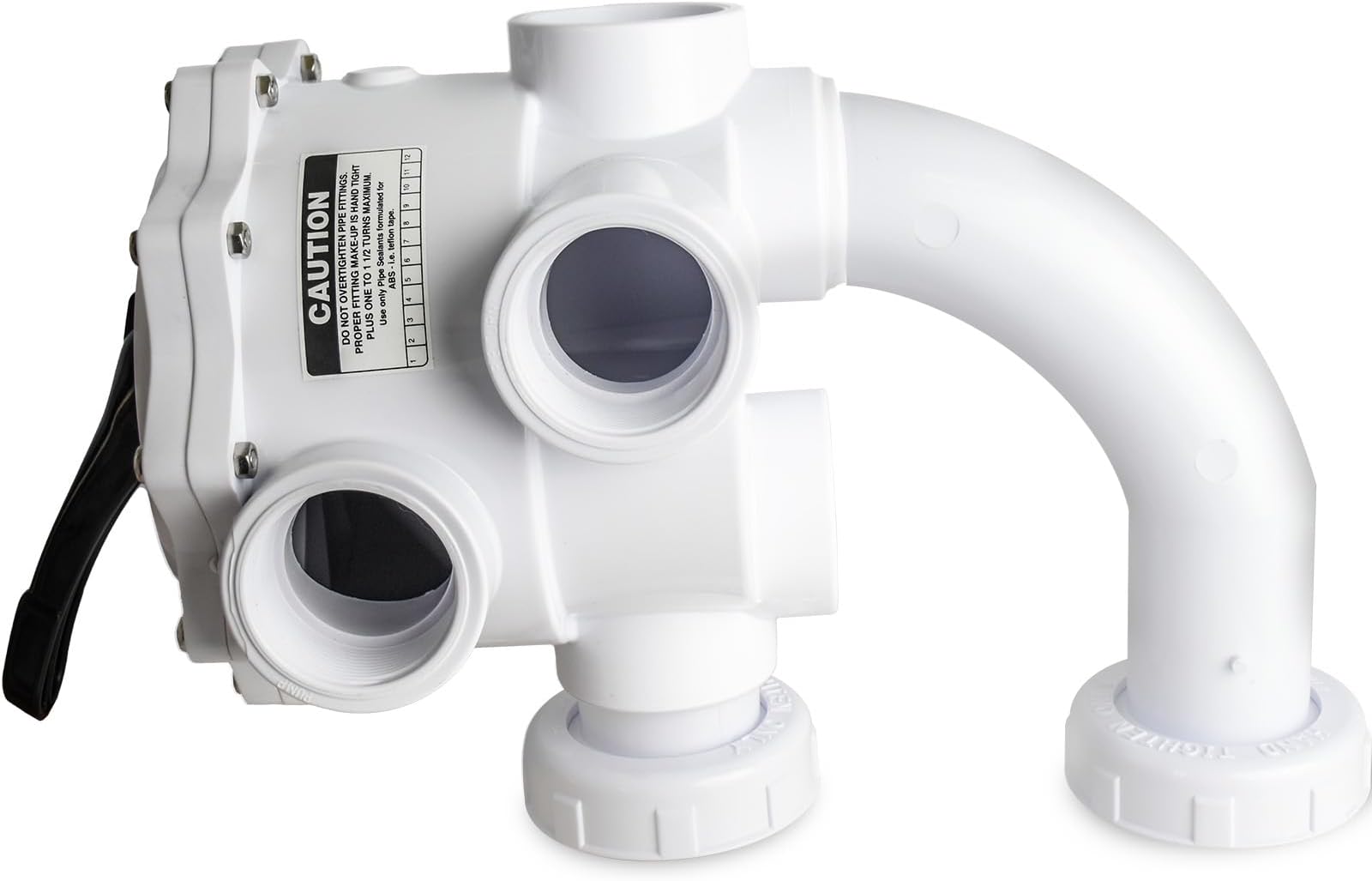 261055 Multiport Valve Replacement for Triton and Quad D.E. Filters, 2 Inch Plumbing, 7 1/2 Inch Centerline Rebuild Kit, White Pool Filter Valve