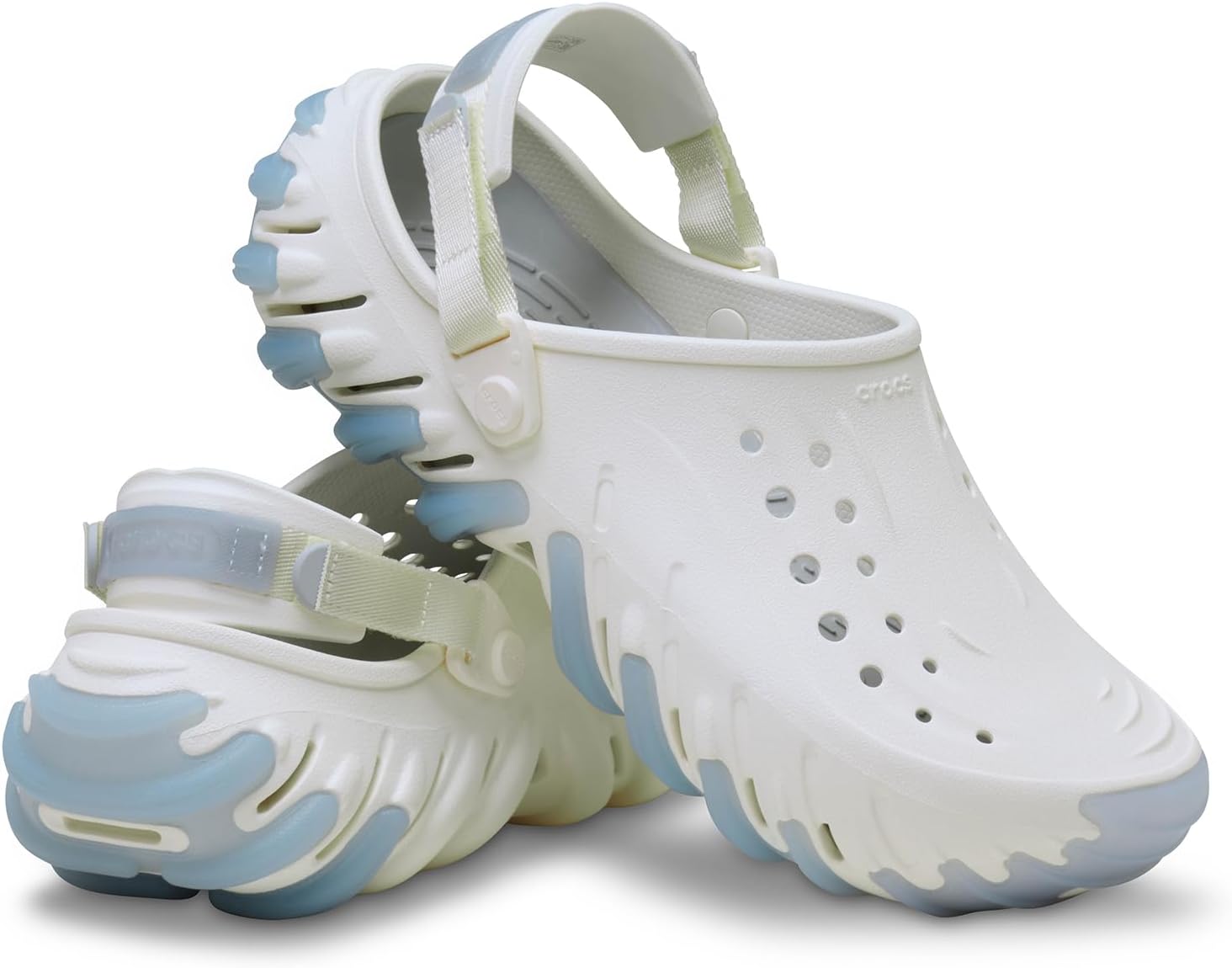 Crocs Unisex Adult Echo RO Clogs 8 Women/6 Men Icey Chalk image 5 of 6 B0DR3Q3B93