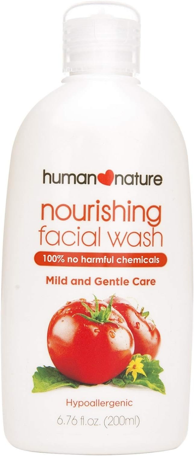 human nature tomato facial wash