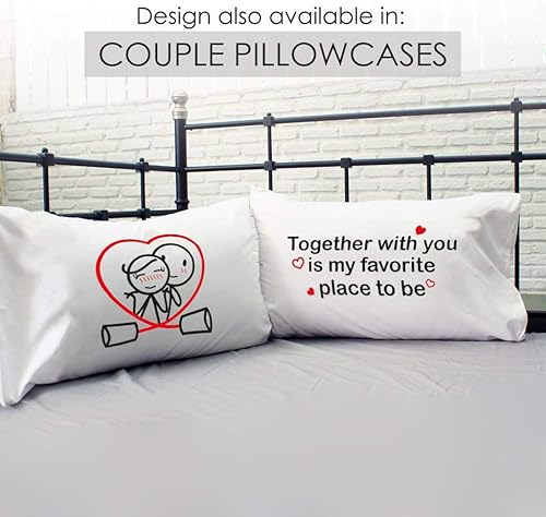 Miniatura 5 de BoldLoft Together is My Favorite Place to Be Couple - Vasos para beber para parejas, regalos para aniversario, boda, recién casados, regalos para