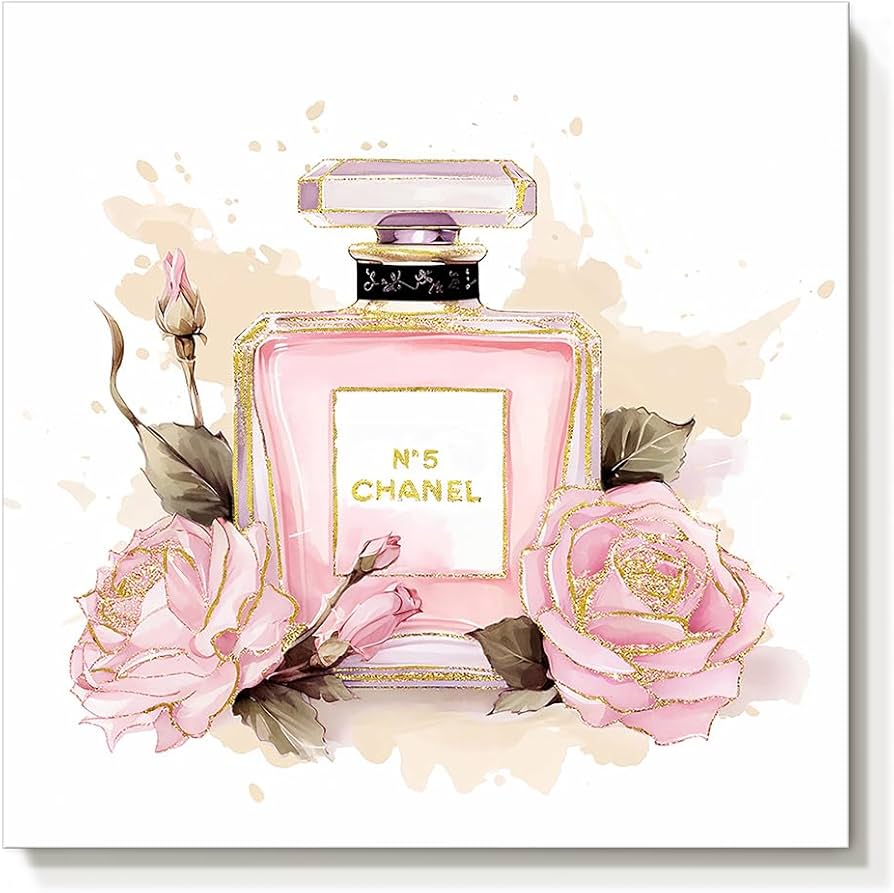 Amazon.com: cozy country Chanel-Inspired Perfume Canvas Wall Art