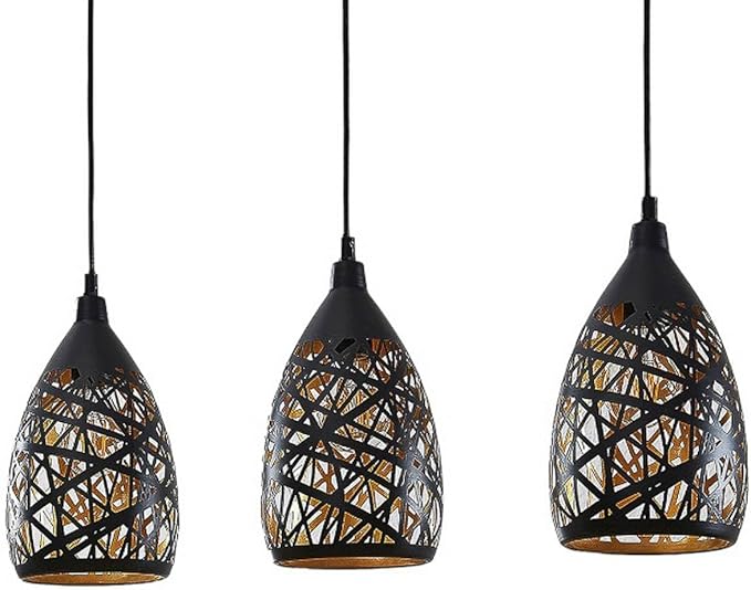 Lindby Lindby hanglamp 'Marcello' (modern) in Zwart uit overige metaal o.a. voor woon-/ eetkamer - Pendellamp, hangverlichting, eettafel lamp