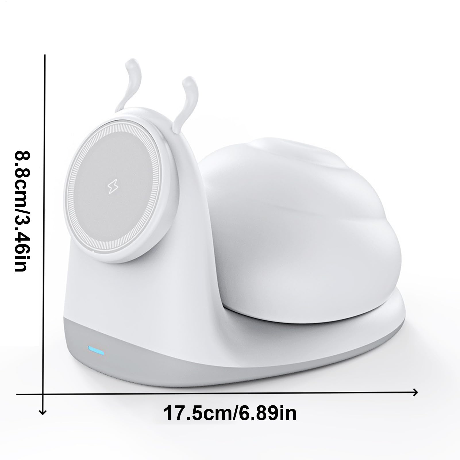 Luce notturna, simpatica piastra di ricarica wireless da 15 W, ricarica | Tappetino di ricarica, per ufficio, casa, camera da letto, cameretta dei bambini, comodino, dormitorio, auto, allattamento