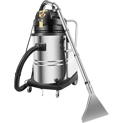 3 in 1 Commercial Carpet Cleaner Machine,2110w 110V Professional Heavy Duty Vacuum Carpet Extractor for Wet Dry Sofa Curtain Floor Cleaning (60L)