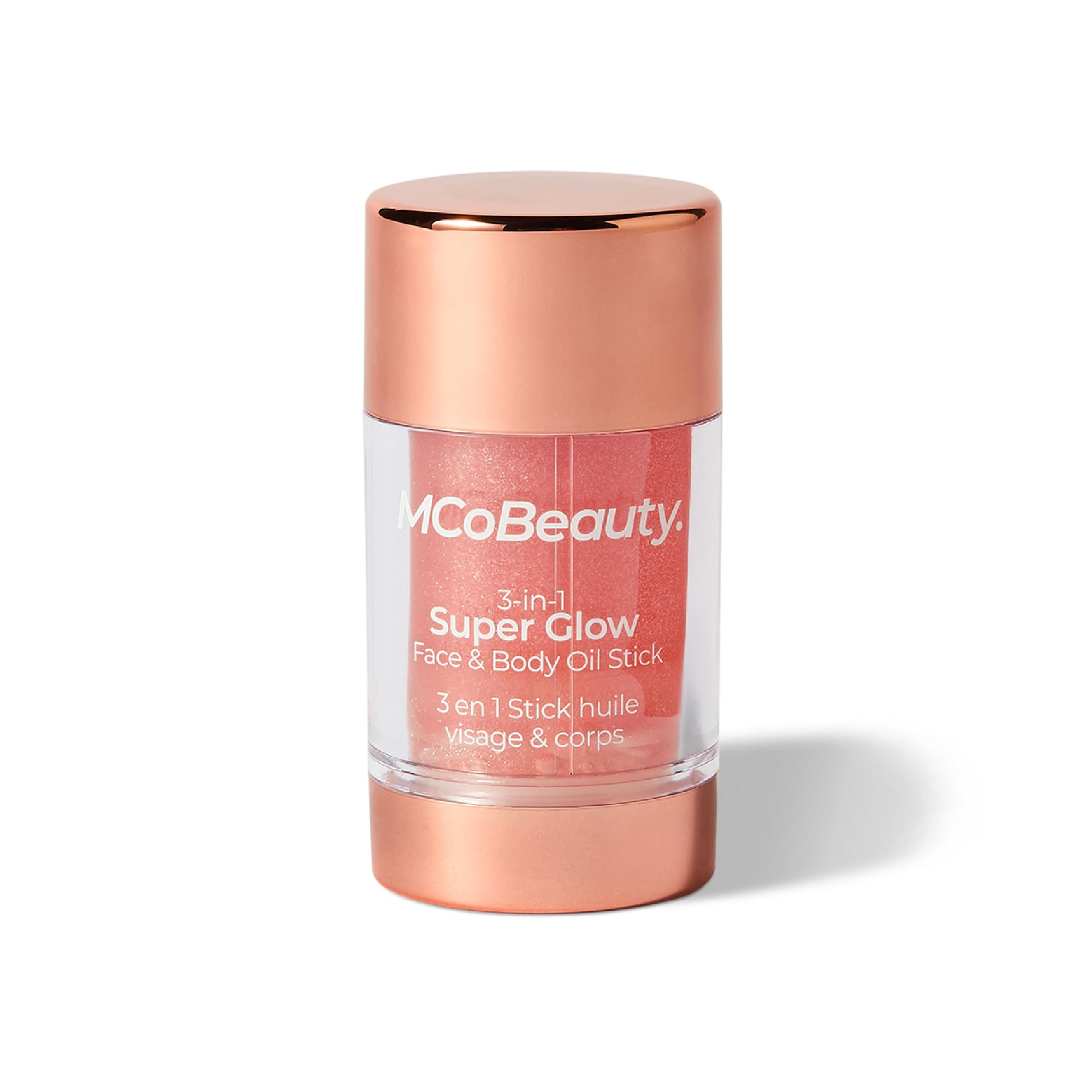 MCoBeauty, Super Glow 3-in-1 Face and Body Bronzer Oil Stick, Glossy Shimmer Stick with Jojoba Seed and Sunflower Oils