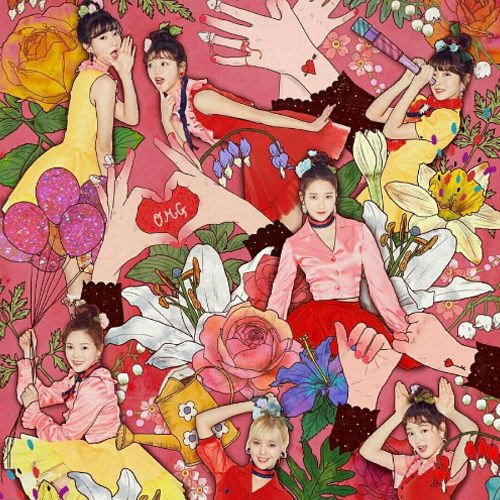 OH MY GIRL LIBRO PARA COLORAR 4 Mini Álbum 64p PhotoBook+Papel para Colorear+Tarjetas 2p+Seguimiento Sellado