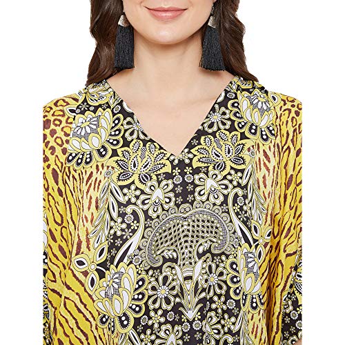 Image of Oussum Women Kaftan Plus Size Polyester Summer Lightweight Caftan Swimsuit Cover Ups Maxi African Mumu Lounge House Dress