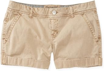 Aeropostale para mujer Midi de sarga Casual Denim Shorts : Amazon.es: Moda
