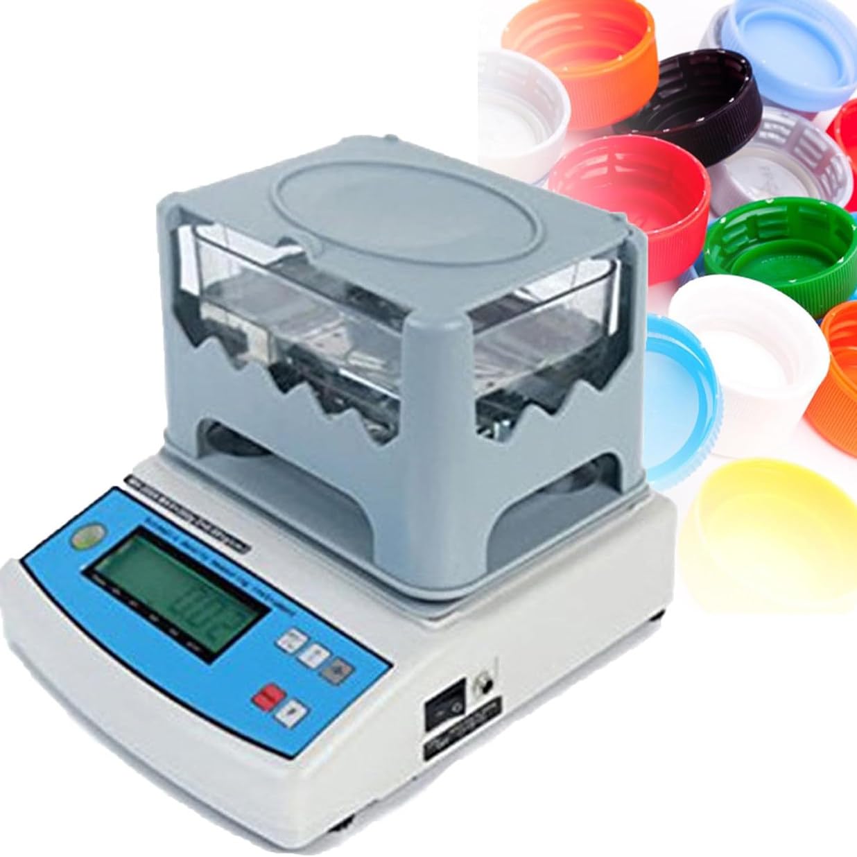 300g Digital Solid Density Meter with LCD Display, Rubber Plastic Granules Density Detector Hydrometer, 0.001g/cm3 High Accuracy Digital Solid Densimeter