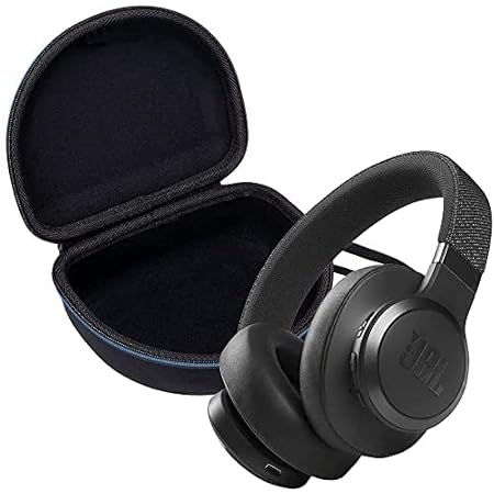 JBL Live 660NC Wireless Over-Ear Noise-Cancelling Headphones Bundle with  Carrying Case (Black) : Electronics