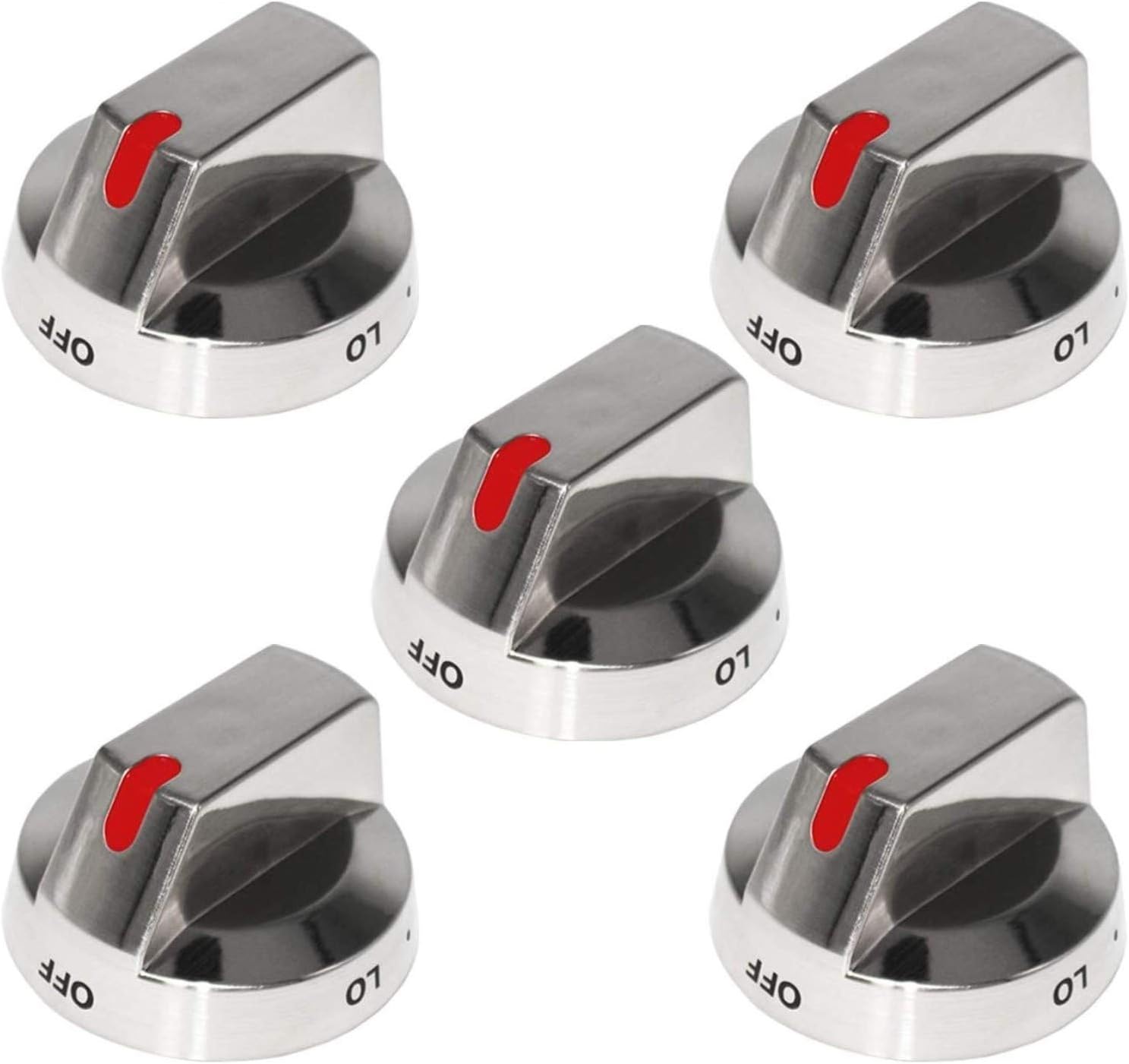 YEECHUN 5 Pack DG64-00473A Burner Control Knob Dial Replacement for Samsung Range Oven Gas Stove, Replace for AP5917439, PS9606608