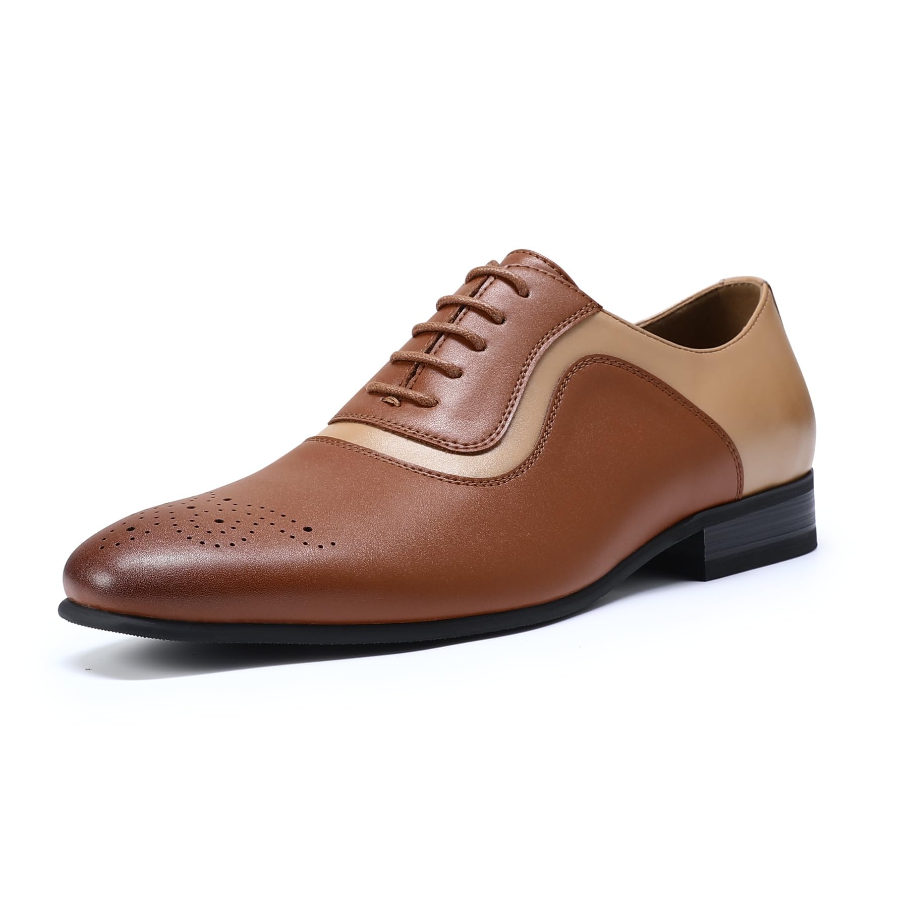 YFFUSHI Scarpe Eleganti Uomo Brogue Oxford Basse Stringate Sposo Shoes Formale Derby Business Matrimonio