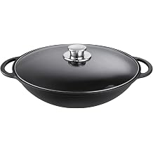 Schulte-Ufer Rustika 1662-36 s Wok 36 cm Including Accessories Black