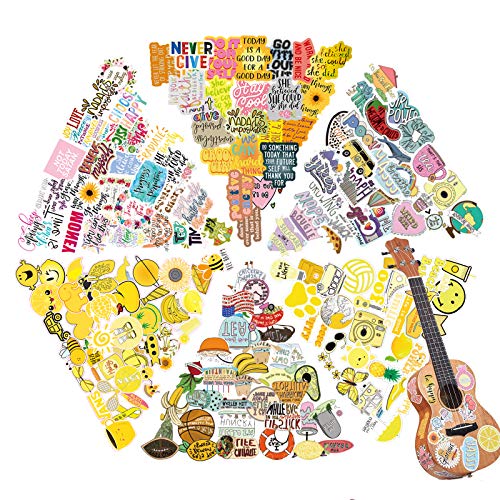 300 PCS Vinyl Stickers for Water Bottles, Inspirational Quote Stickers for Flask, Baseball and Gymnastics Boho Stickers for Kids, Girls, Boys, Adult, Teens‘ Skateboards Computer