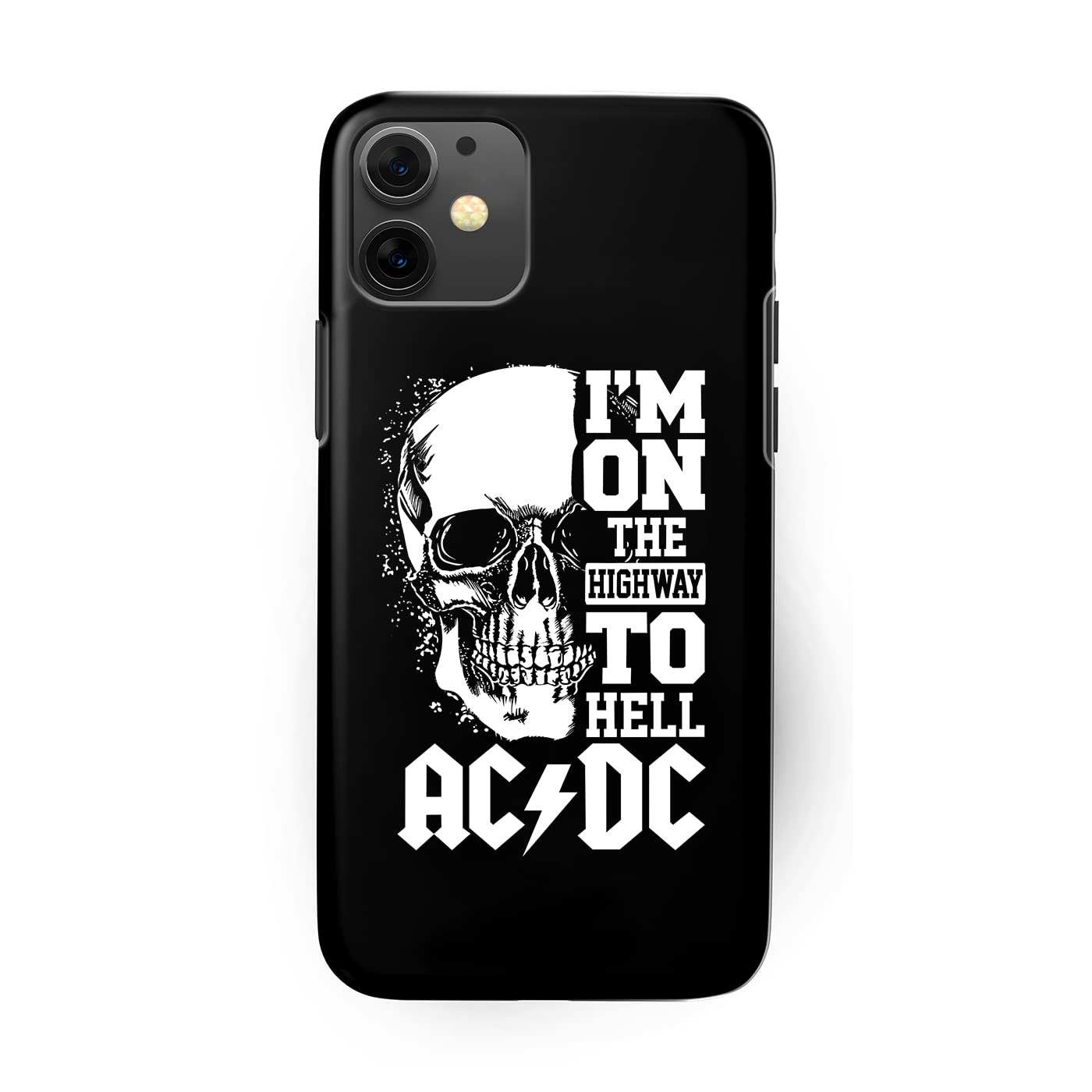SPECIALTEES AC DC I'M on the way to Hell Smooth Matte Finish Superior Grip Apple iPhone Mobile Back Cover Case (iPhone 11)