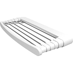 Tendedero De Pared Extensible 80 Cm Aluminio Gimi Telepack 100 Tendedero de pared de resina y aluminio, 7 m de longitud de tendido