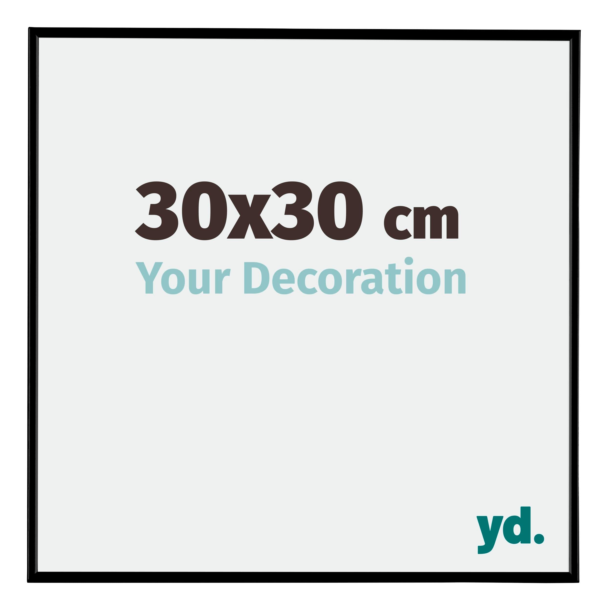Your Decoration - Picture Frame 30x30 cm - Black Matte - Decorative Wall Frame in Plastic with Antireflection - Frame 30x30 - Evry โ image 1