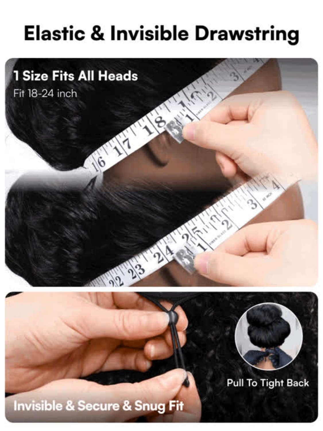 Beauty Forever Balayage Brown Body Wave Glueless Human Hair Wig, Wear and Go Wig for Beginners, 7x5 Lace Pre Plucked Pre Cut Bleached Knots, No Glue Drawstring Cap, Natural Look 150% Density 18 inch — view 7