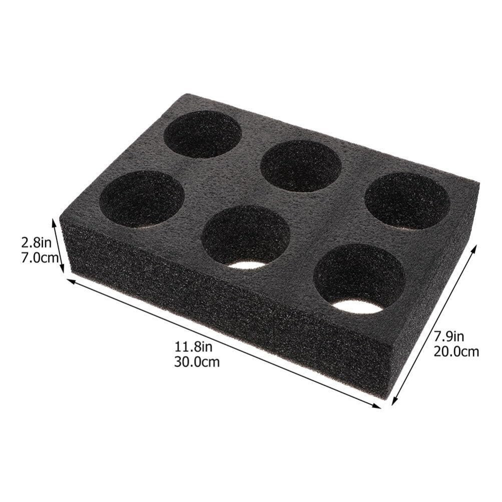 OUNONA 4 Pièces Porte-Gobelets À Emporter Plateau De Tasse En Mousse À 6 Cavités Pour Emporter Porte- Outil D'emballage De Boisson Pour Camping Pique- Magasin À Emporter