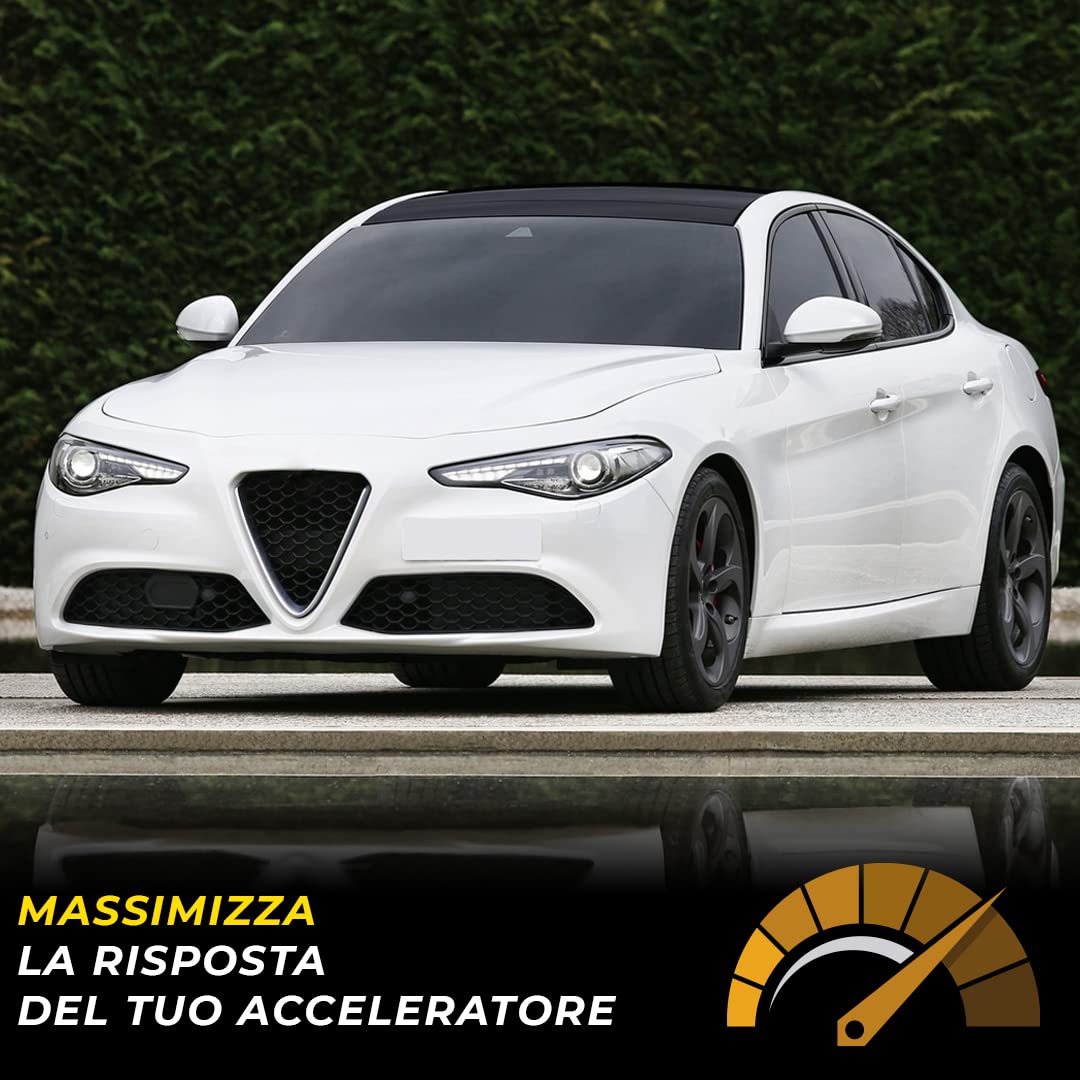 PEDAL COMMANDER per Alfa Romeo Giulia 952 2016+ Super, Lusso Ti, Veloce, Veloce Ti, Quadrifoglio e tutti gli altri modelli 2L 2.2L 2.9L Benzina e Diesel - Centralina Pedale Acceleratore