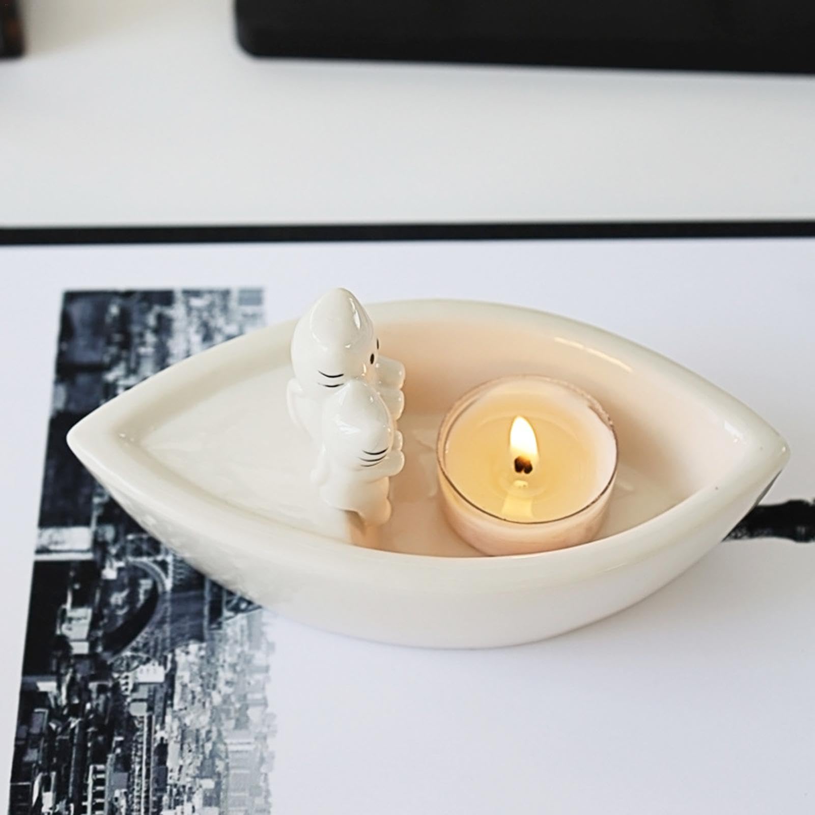 Amazon.co.jp: Cat Warming Paws キャンドル ホルダー、猫 キャンドル 