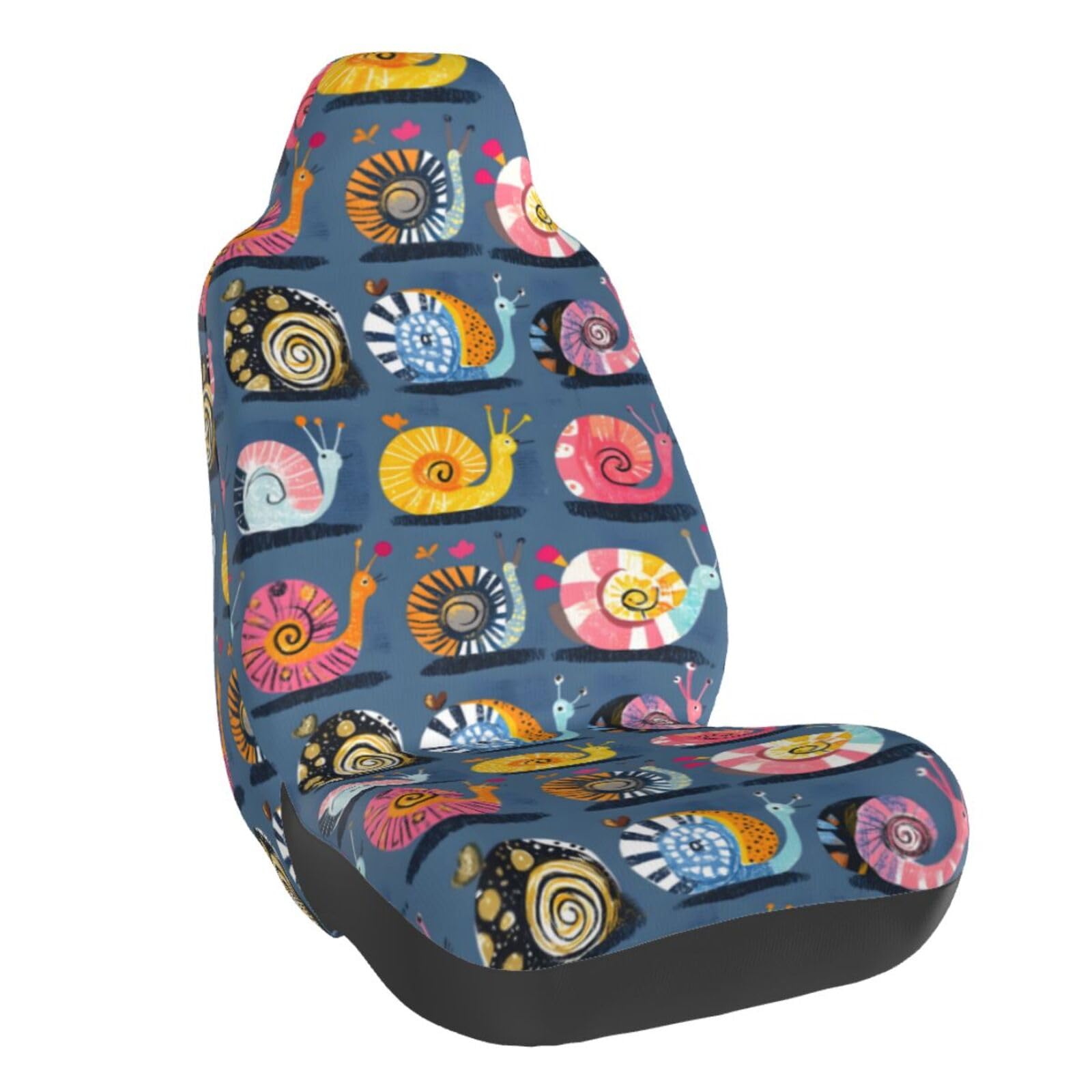 Housses de siège voiture dessin animé escargot lot de 2 housses de protection camion