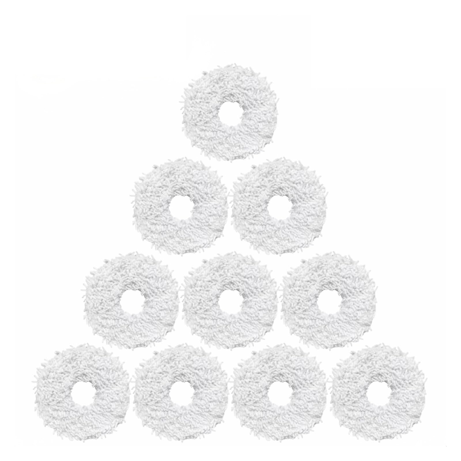 NUCBCULWP Compatible For ECOVACS，Compatible For Deebot, N9 + / Compatible For Yeedi，K10 Mop Robot Vacuum Cleaner Spare Parts Mop Cloth Pad(Mop-10PCS)
