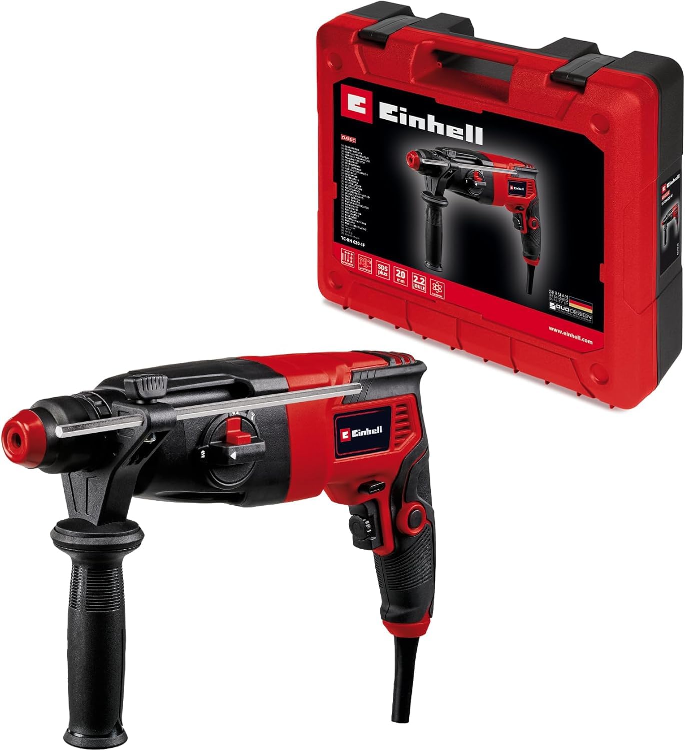 Marteau perforateur Einhell pour percer sans effort les murs en béton dur