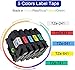 Unistar Compatible for Brother Ptouch Label Maker 18mm 0.7 Inch Tape Refills, TZe Tz Laminated Tape(Black on White/Red/Blue/Yellow/Green) for Brother Ptouch Label Maker D400 D600
