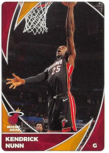 2020-21 Panini Stickers #216 Kendrick Nunn Official NBA Basketball Album Sticker Measuring 2.75 inch tall X 2 inches wide in Raw (NM or Better